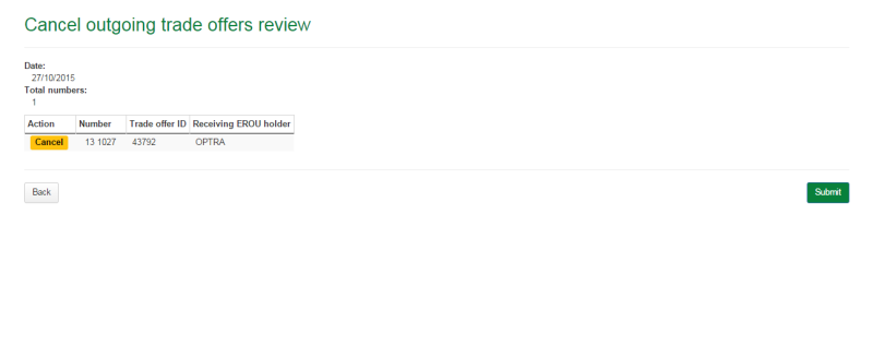 Cancel outgoing trade offers review page